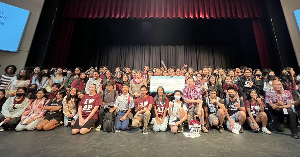 Farrington Launches “College Bound” Fund with $25K UHA Donation to Reduce AP Test Fees to $20